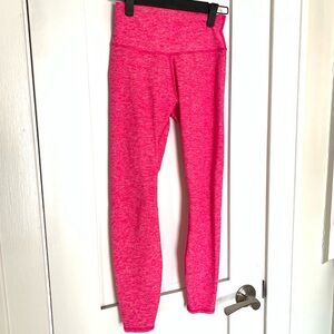59. Size XXS ALO Bright Pink Heathered Alo Soft Leggings